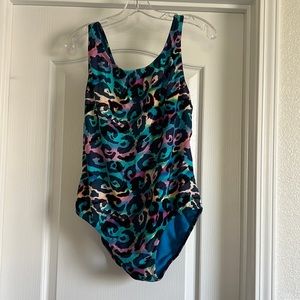 Size 18 - Illusions Boutique multicolored print Razorback